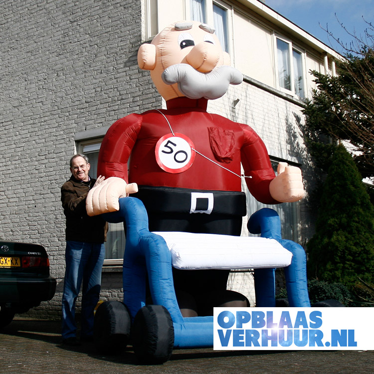 Kreek Kansen zoet Abraham 'Rollator' 3.5m - OpblaasVerhuur.nl